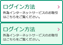 ログイン方法：外為インターネットサービスのお取引はこちらをご覧ください。